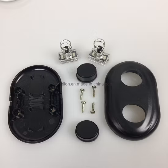Black White Transparent 250V 2A Double Gang Push Button Power Cord Foot Switch for Floor Light Lamp on off Control
